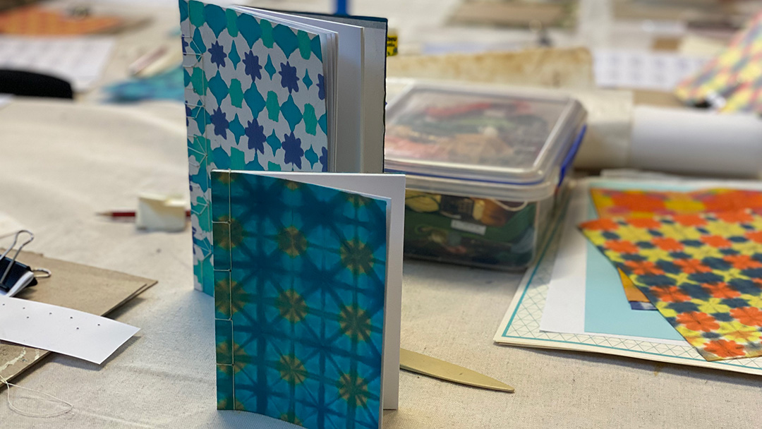 Orizome + Japanese Stab Stitch Book Binding Australian Tapestry